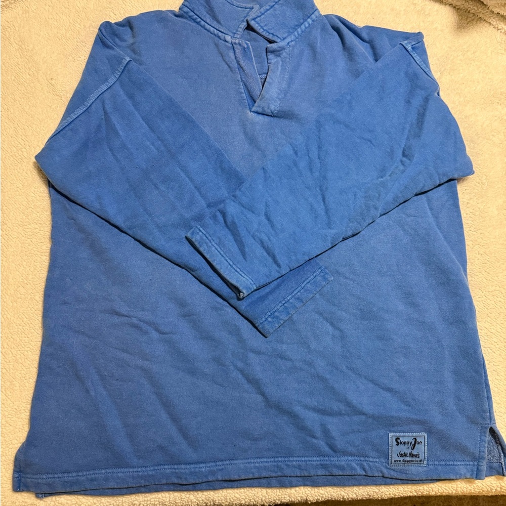 Sloppy Joe size 2 (medium) blue pullover sweatshirt